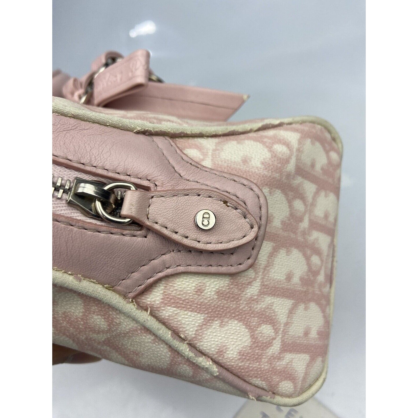 Christian Dior Pink Trotter Hand Satchel Shoulder Bag