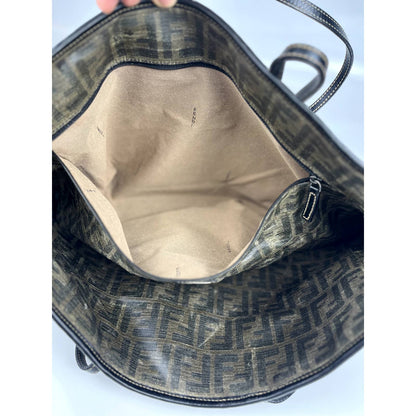 Fendi Grained Tote Shoulder Bag