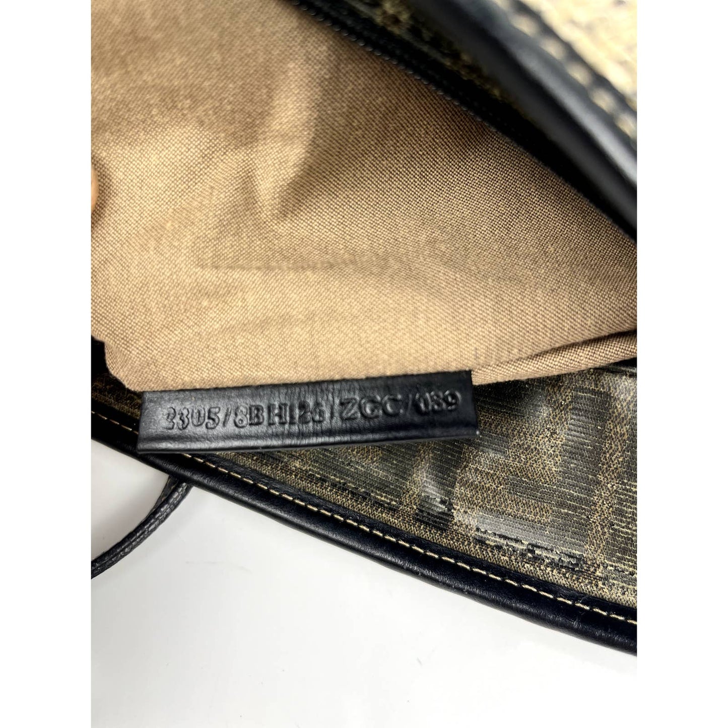 Fendi Grained Tote Shoulder Bag