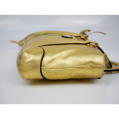 Prada Gold Metallic Shoulder Mini Bag