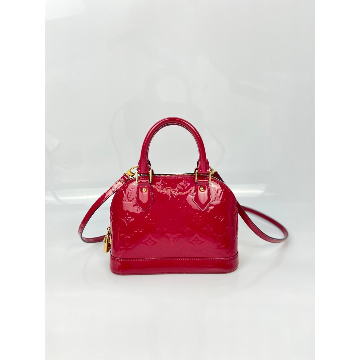 Louis Vuitton Rose Monogram Vernis Alma BB Bag