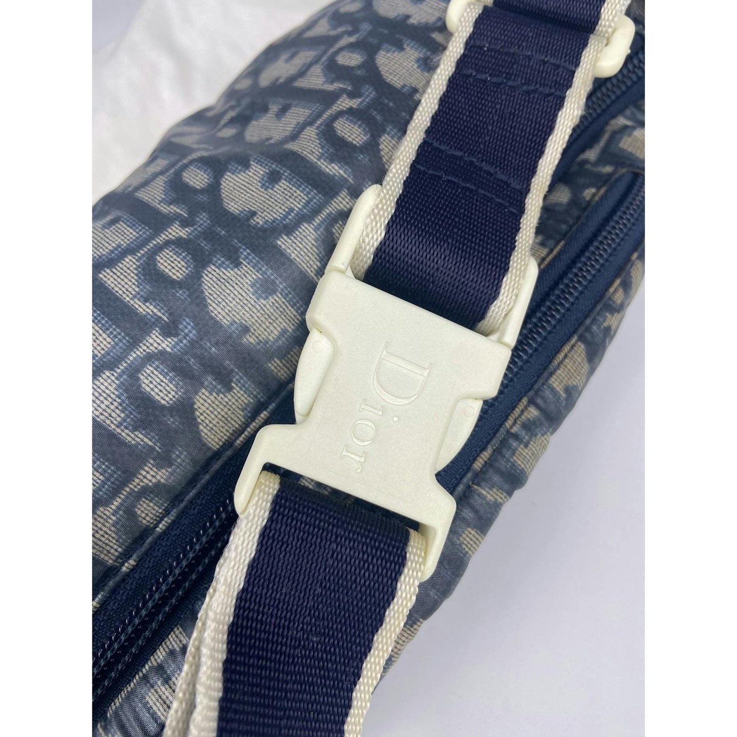 Christian Dior Blue Monogram Waist Crossbody