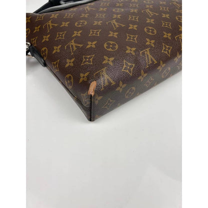 Louis Vuitton Macassar Briefcase Shoulder Bag