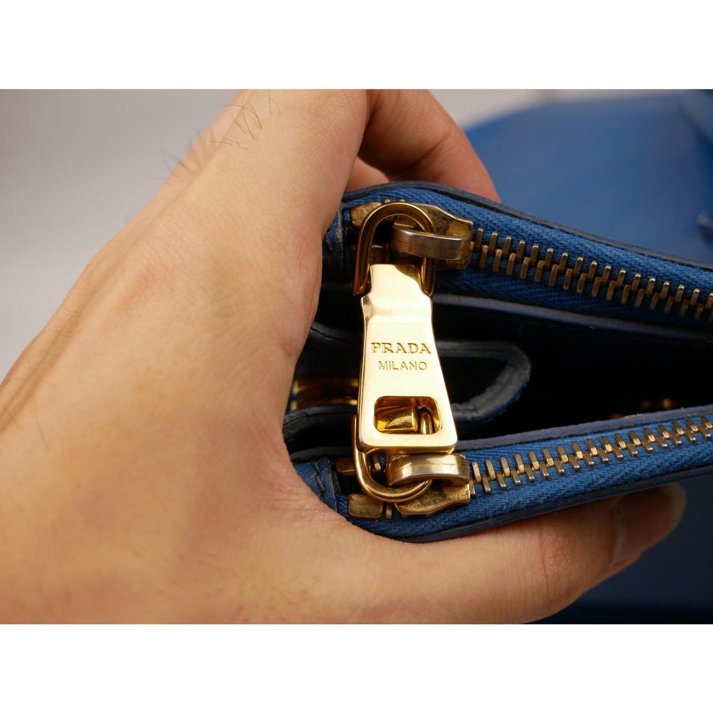 Prada Galleria Cobalto Blue Saffiano Leather Bag