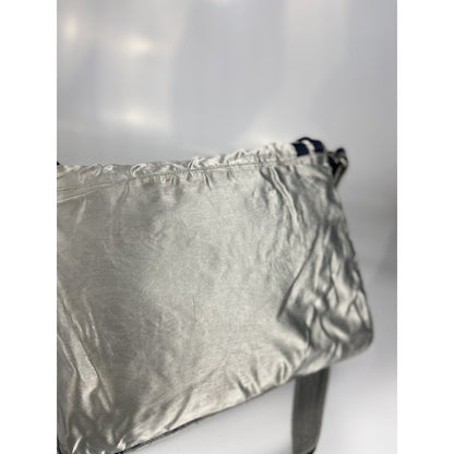 Chanel Grey Reflective Shoulder Messenger Bag