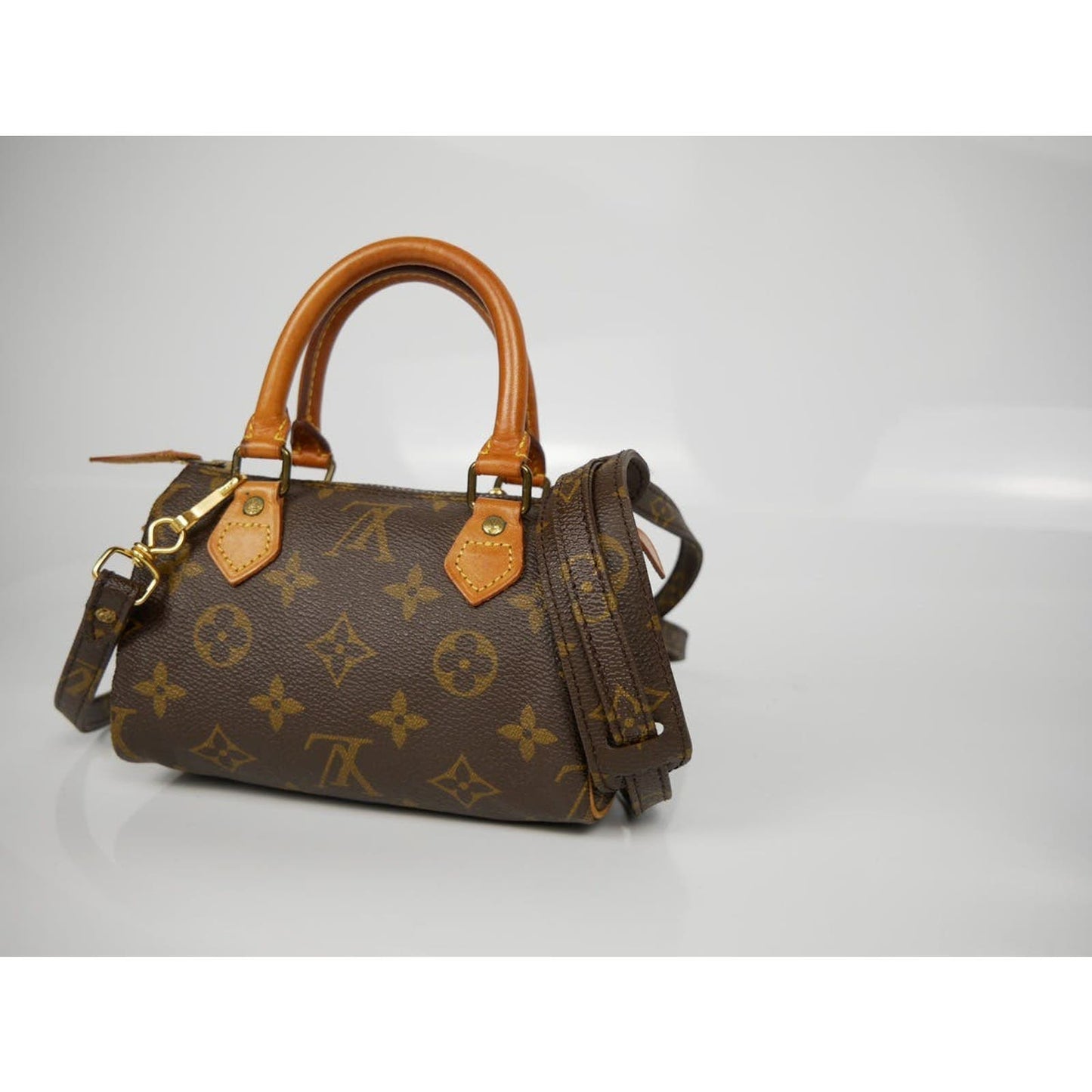 Louis Vuitton Nano Mini Speedy Shoulder Hand Bag