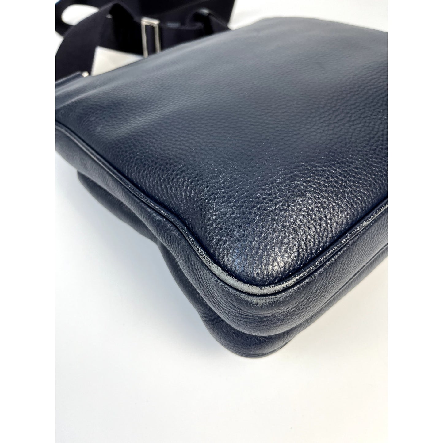 Prada Navy Saffiano Leather Side Bag