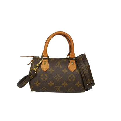 Louis Vuitton Nano Mini Speedy Shoulder Hand Bag