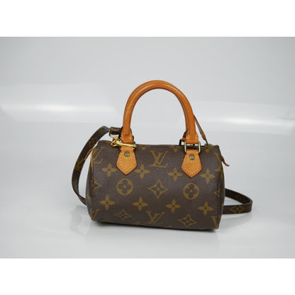 Louis Vuitton Nano Mini Speedy Shoulder Hand Bag