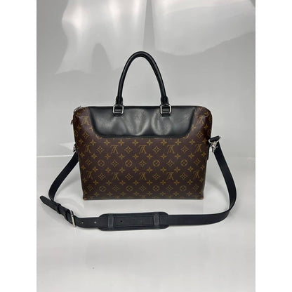 Louis Vuitton Macassar Briefcase Shoulder Bag