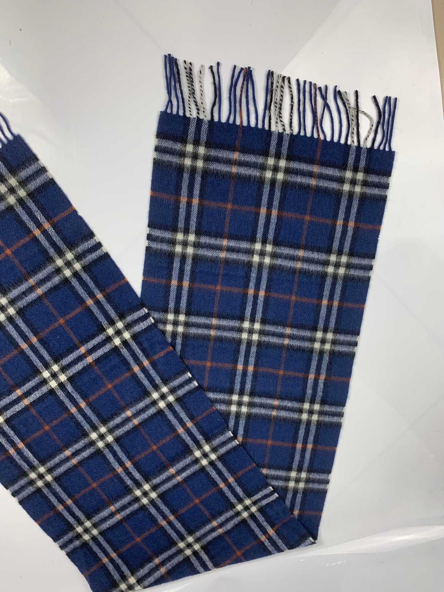 Burberry Classic Check Blue Scarf