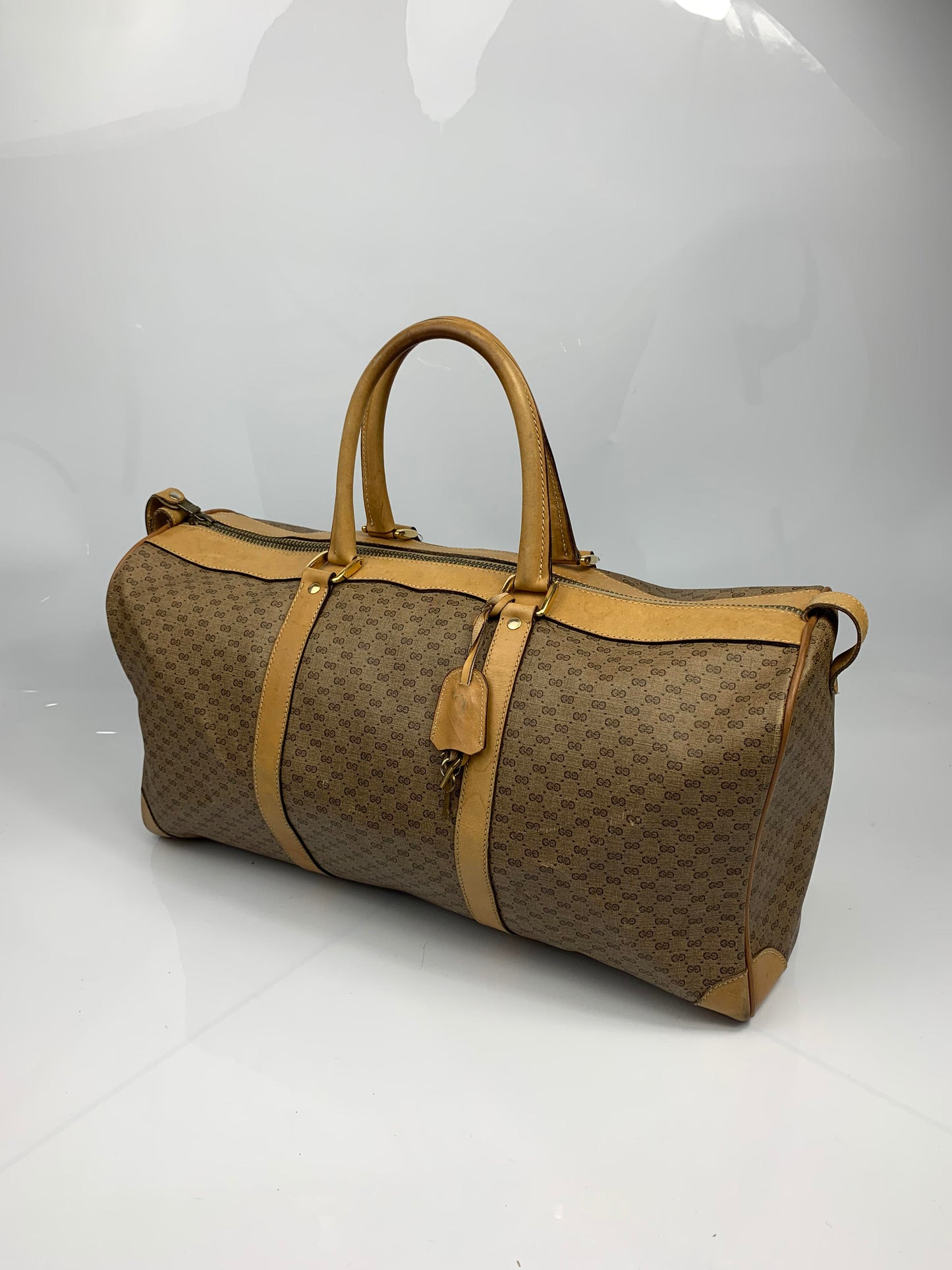 Gucci Monogram Boston Beige Duffle