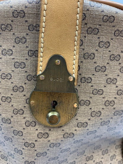 Gucci Monogram Boston Beige Duffle